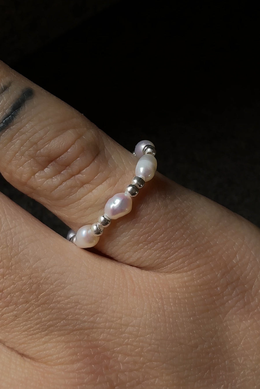 Pearl & Bead Ring