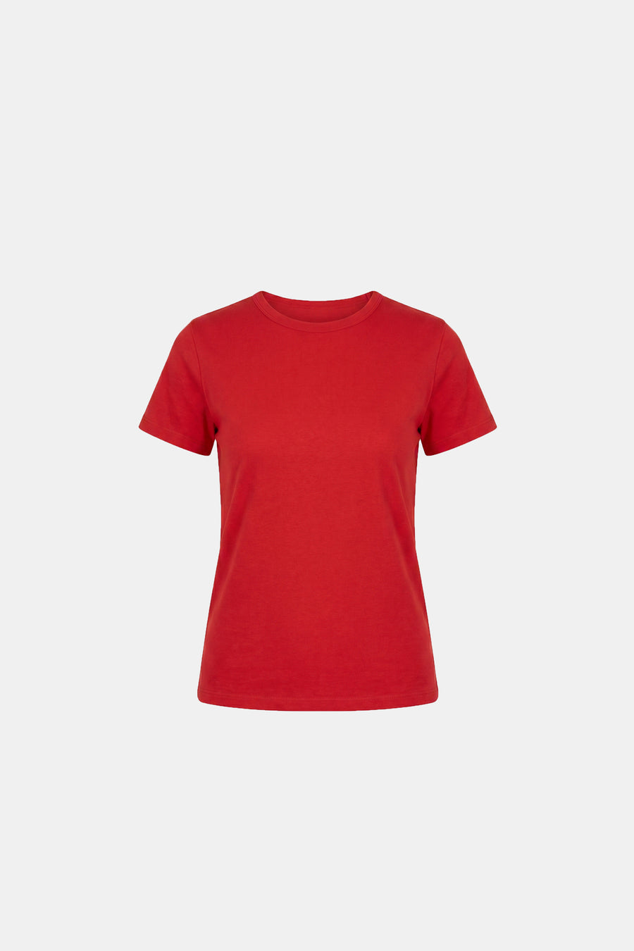 Fitted Crewneck T-Shirt - Red