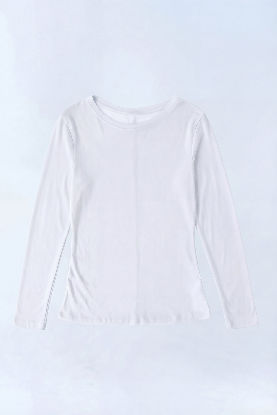 Sheer Long Sleeve T-Shirt - White