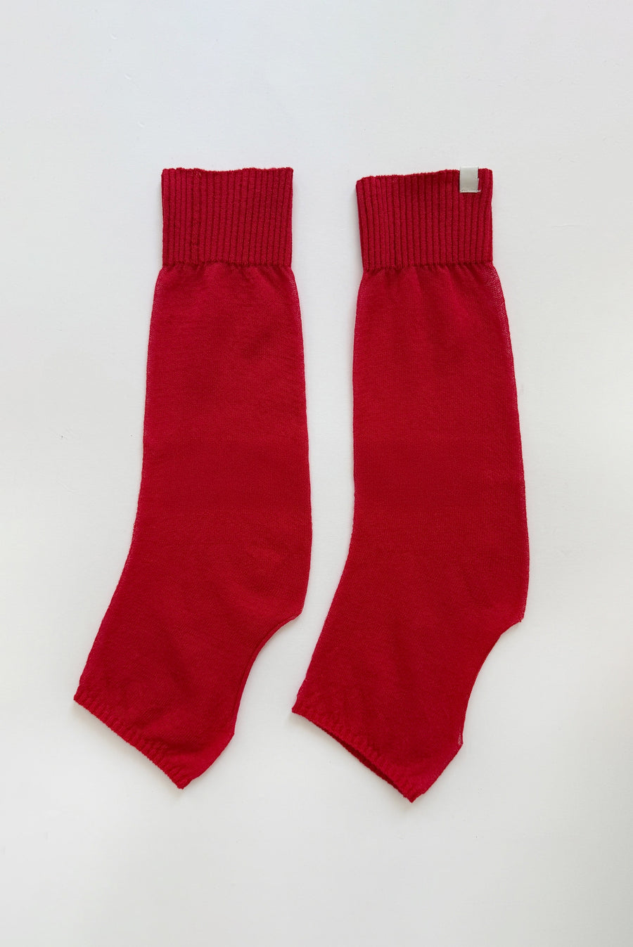 Sheer Sock Warmer - Red