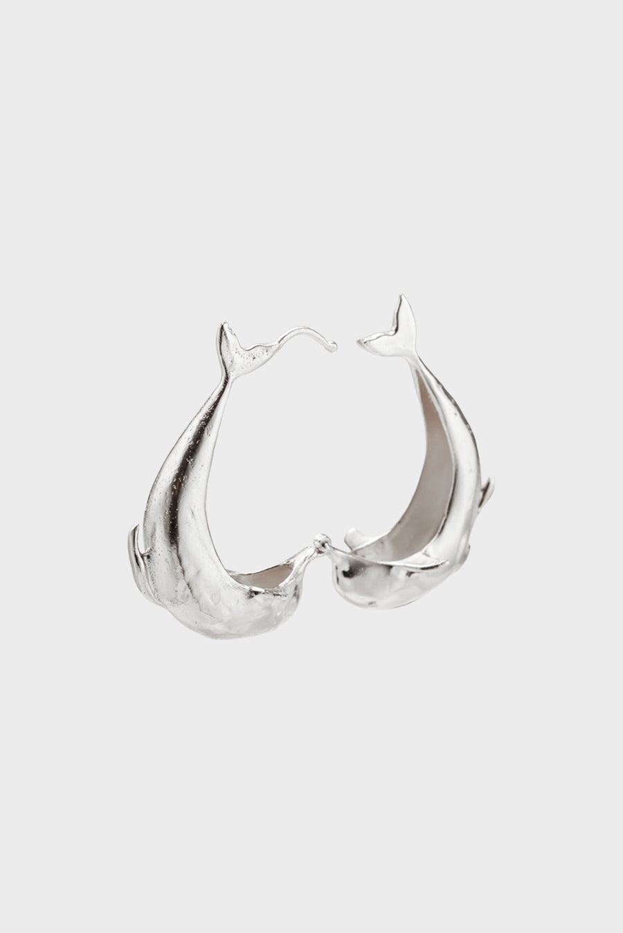 Los Delfines Hoop - Silver