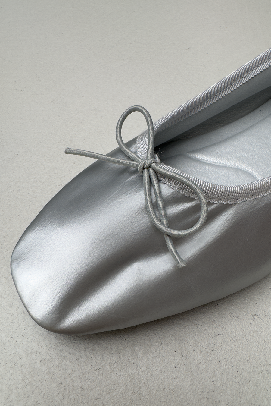Reflective Ballet Flats - Silver