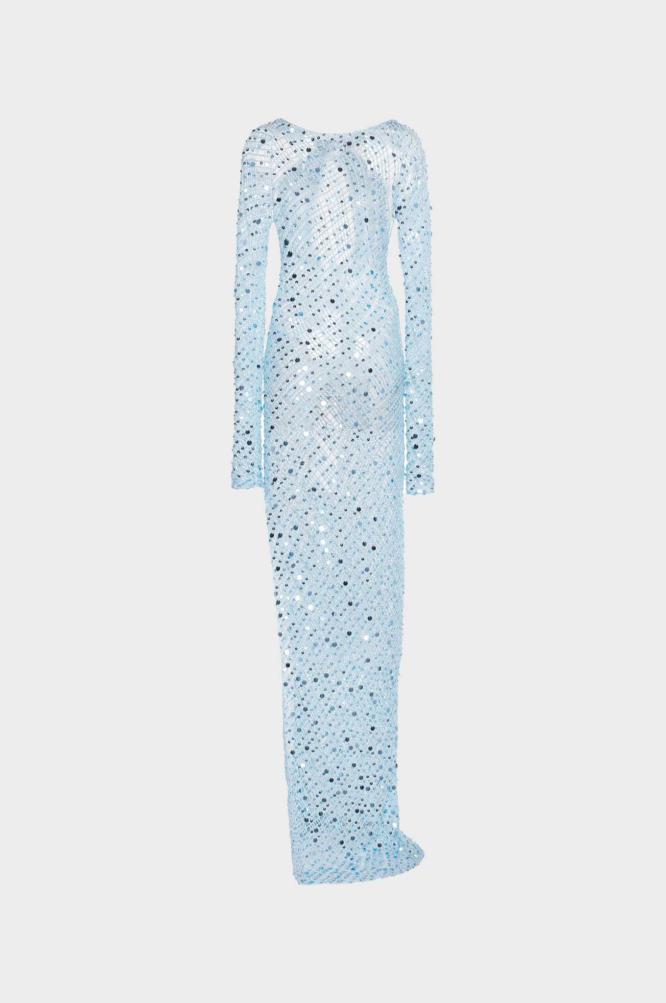 Coperni Sequin Crochet Cut Out Maxi Dress