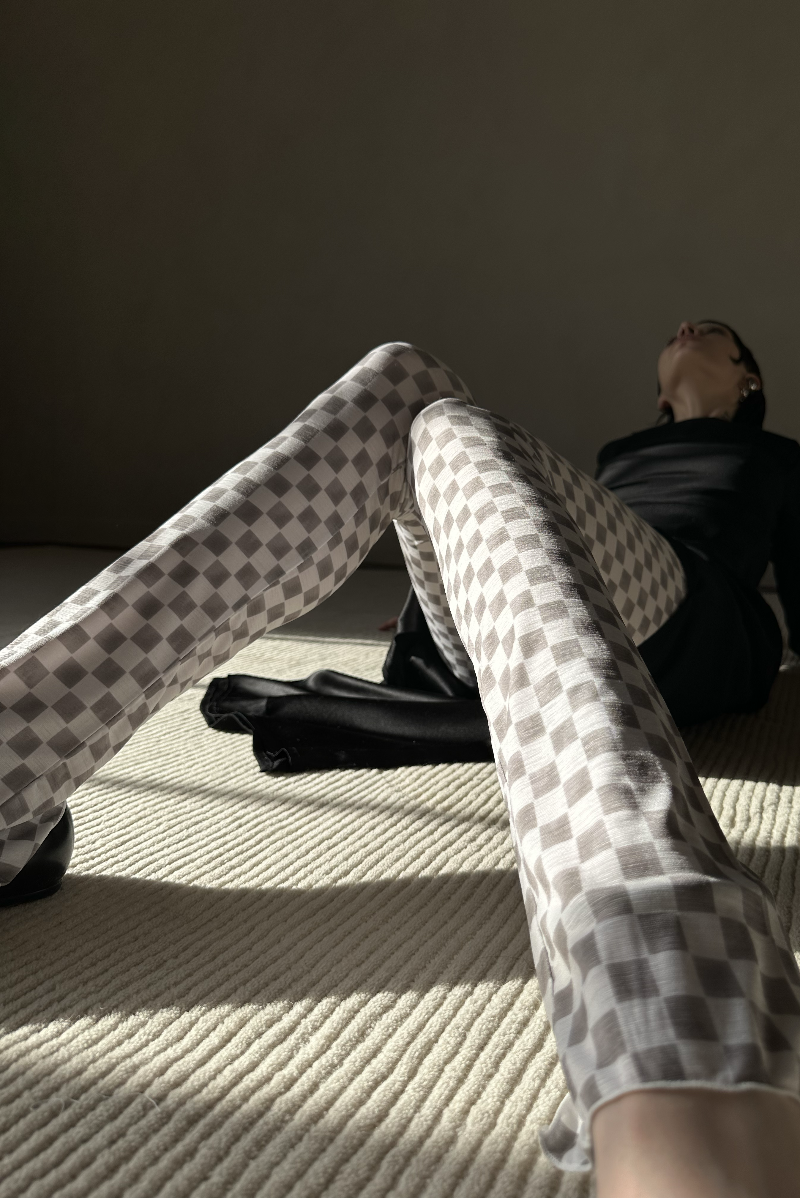 Checkered Leggings - Grey – Simonett