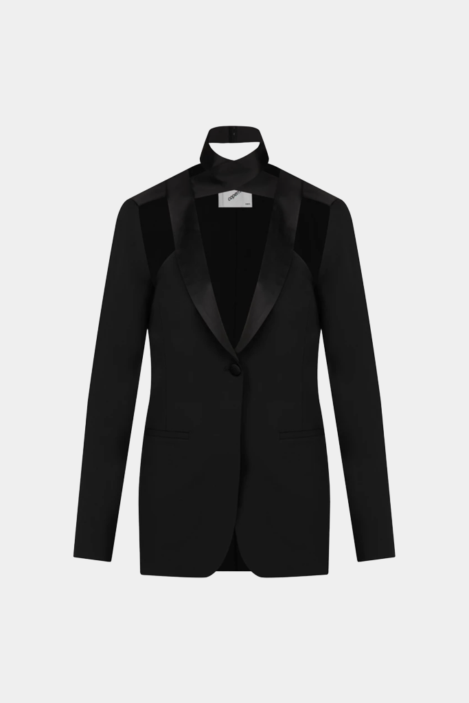 Coperni - Woven Cut Out Tailored Jacket - Black