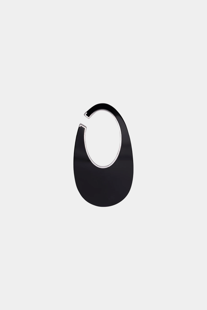 Coperni - Large Semi Swipe Earring (Single) - Black