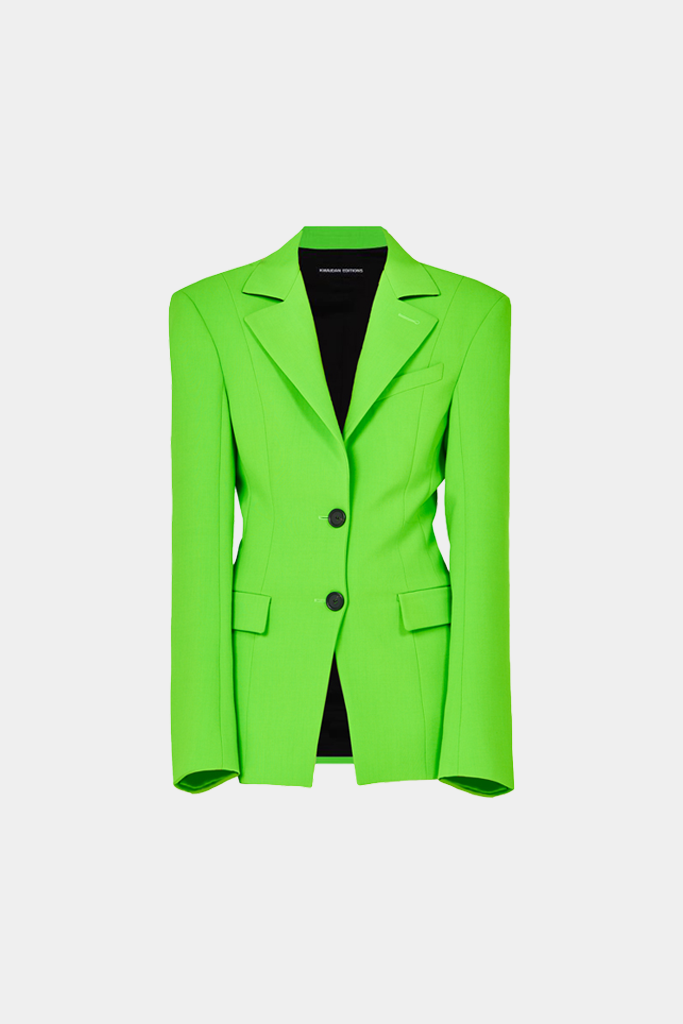 Kwaidan Editions - Tailored Suit Jacket - Neon Green