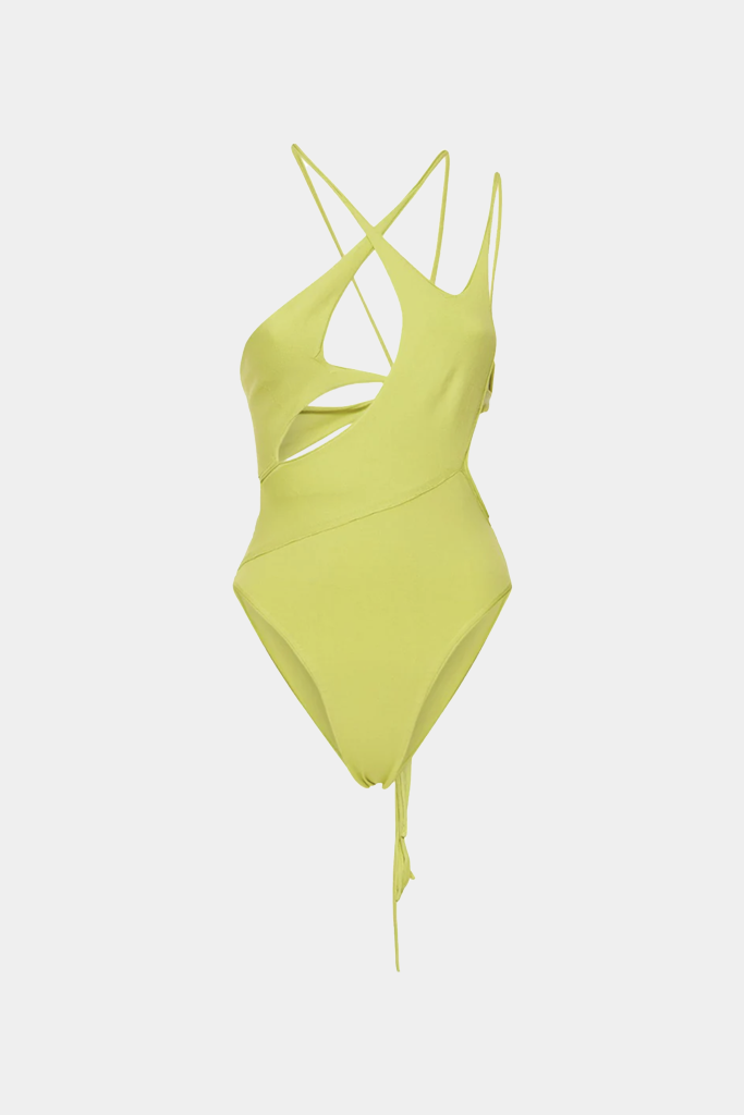 Ottolinger - Knit Strappy Swimsuit - Lime