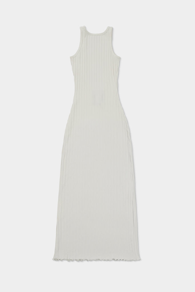 simon miller ribbed dress Simon Miller Goomba Dress Macadamia White Rib Knit High Slit SM NWT $198 Bodycon